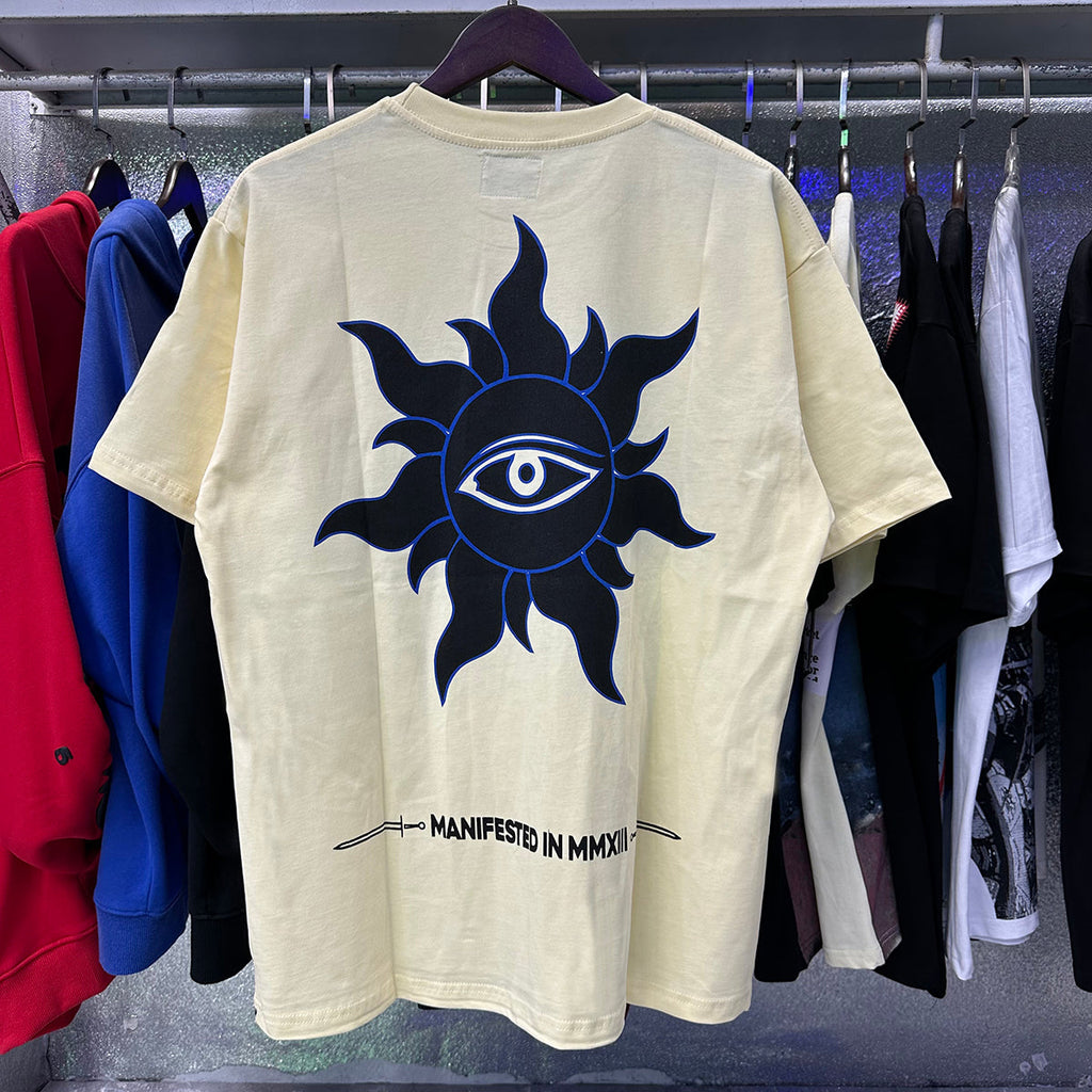 Godspeed T-shirts Urban UFO Printing Cotton Casual Short Sleeve Men and Women