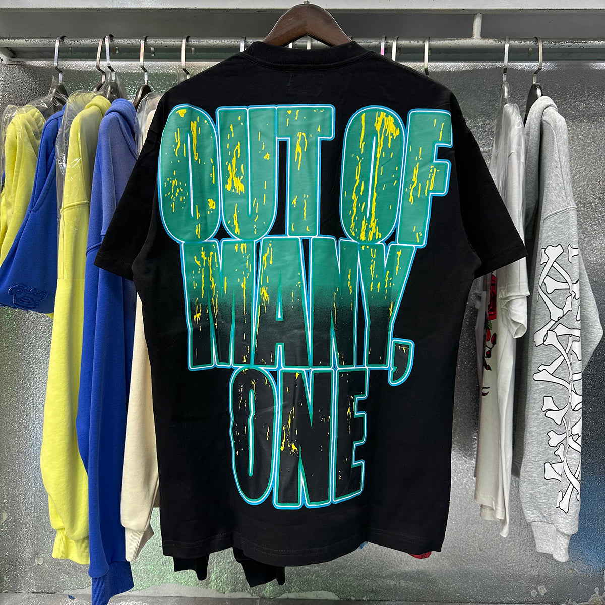 Godspeed T-shirts Racing Sunset Print Cotton Crew Neck Short Sleeve Men and Women