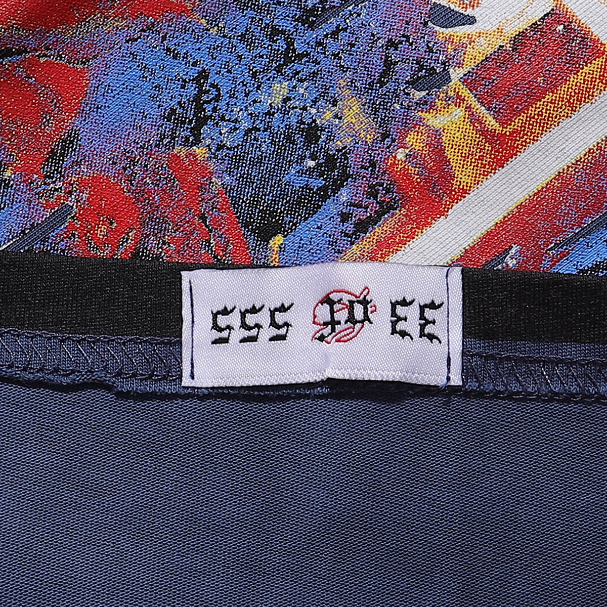 Godspeed T-shirts Speech Skull Printing Cotton Casual Crew Neck Short Sleeve Men and Women