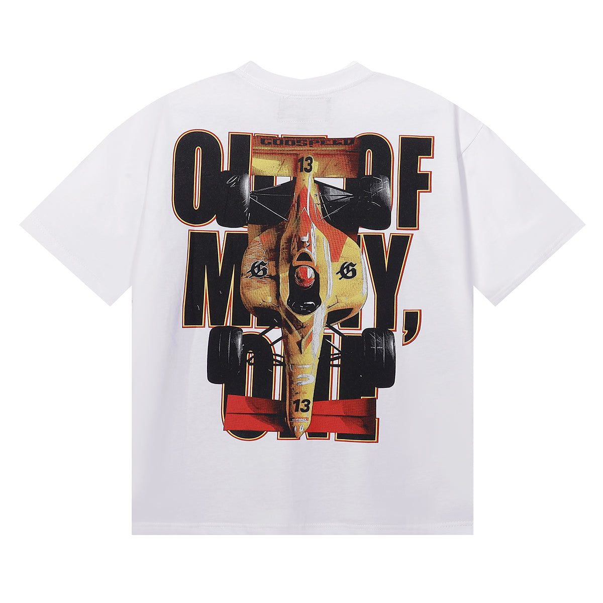 Godspeed T-shirts Racing Wins Scene Printed Cotton Casual Short Sleeves Men and Women