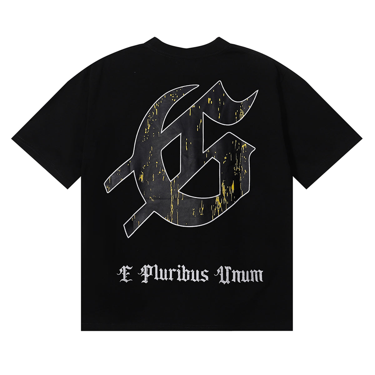 Godspeed T-shirts Skull Landscape Printing Cotton Casual Short Sleeves Men and Women