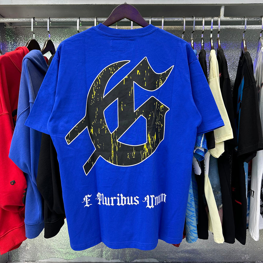 Godspeed T-shirts Skull Landscape Printing Cotton Casual Short Sleeves Men and Women