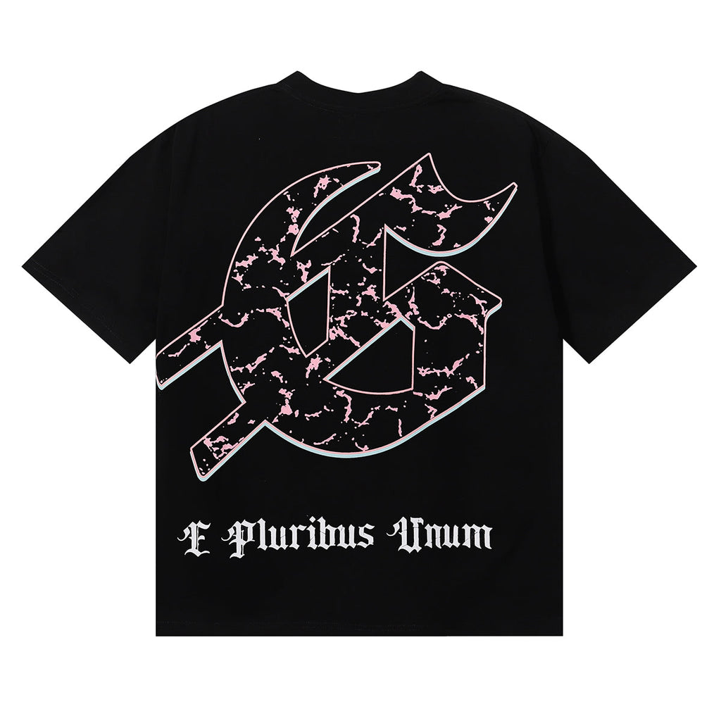 Godspeed T-shirts Technology Gaze Skull Printing Cotton Casual Short Sleeve Men and Women