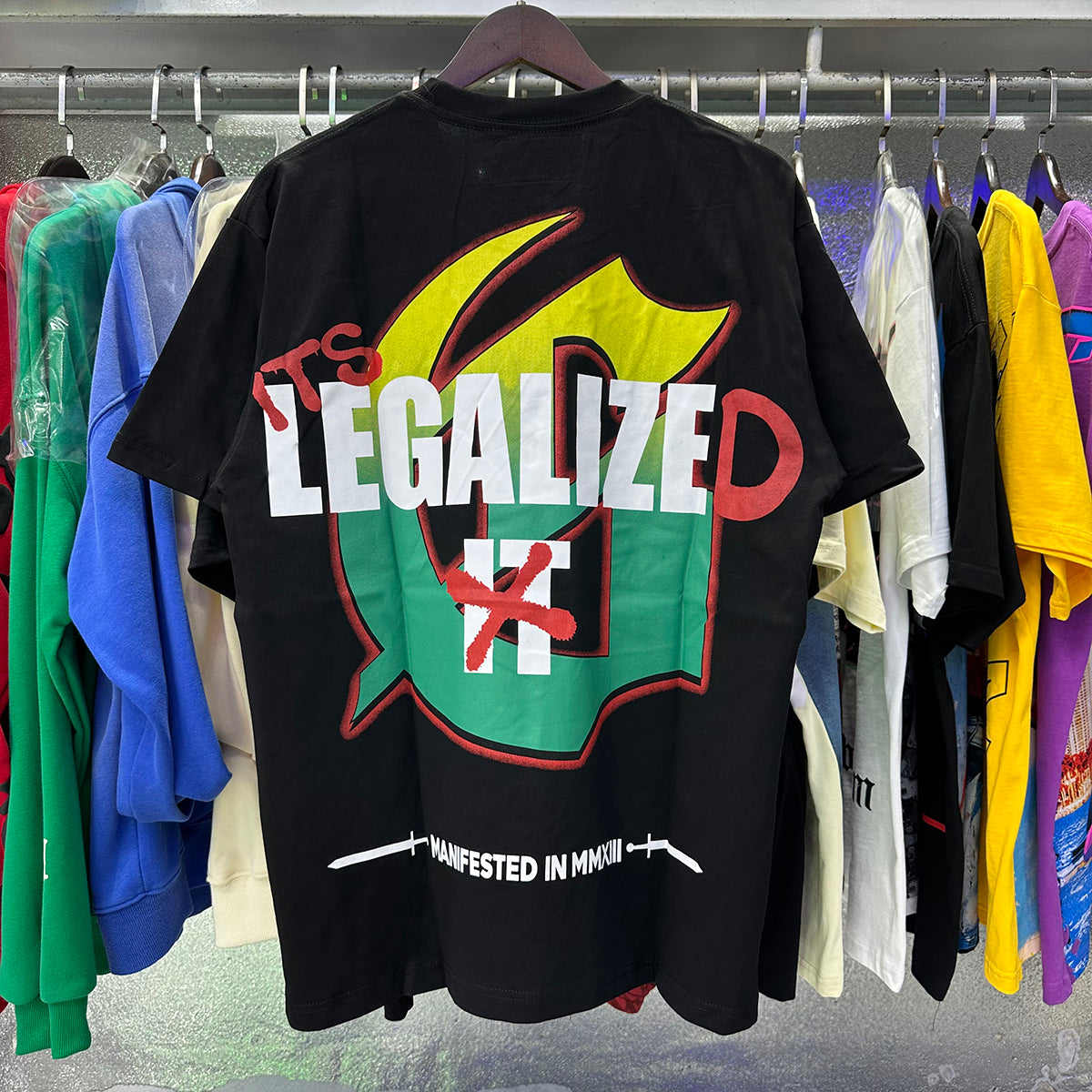 Godspeed T-shirts Biochemical Skull Poppy Print Cotton Casual Short Sleeve Men and Women