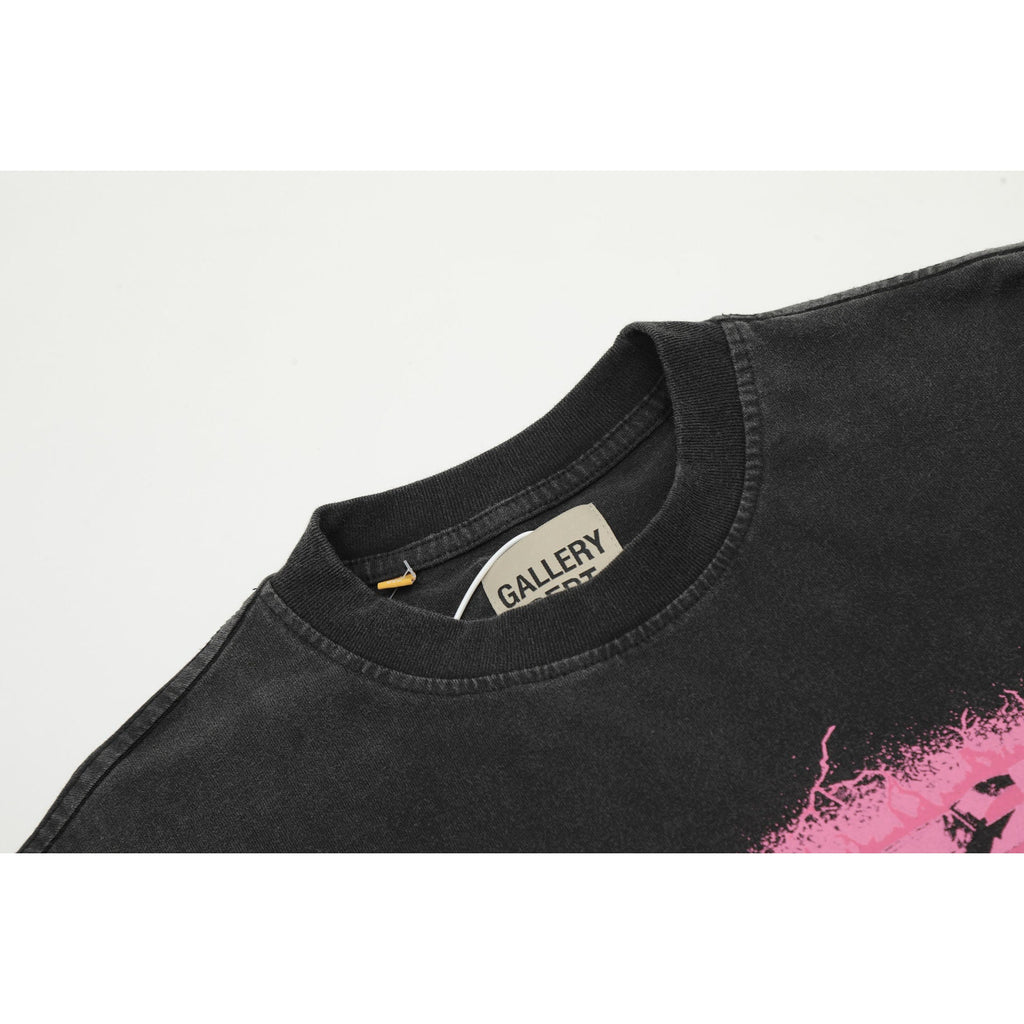 Gallery Dept T-Shirt Washed Vintage Seat Alphabet Short Sleeve T-Shirt