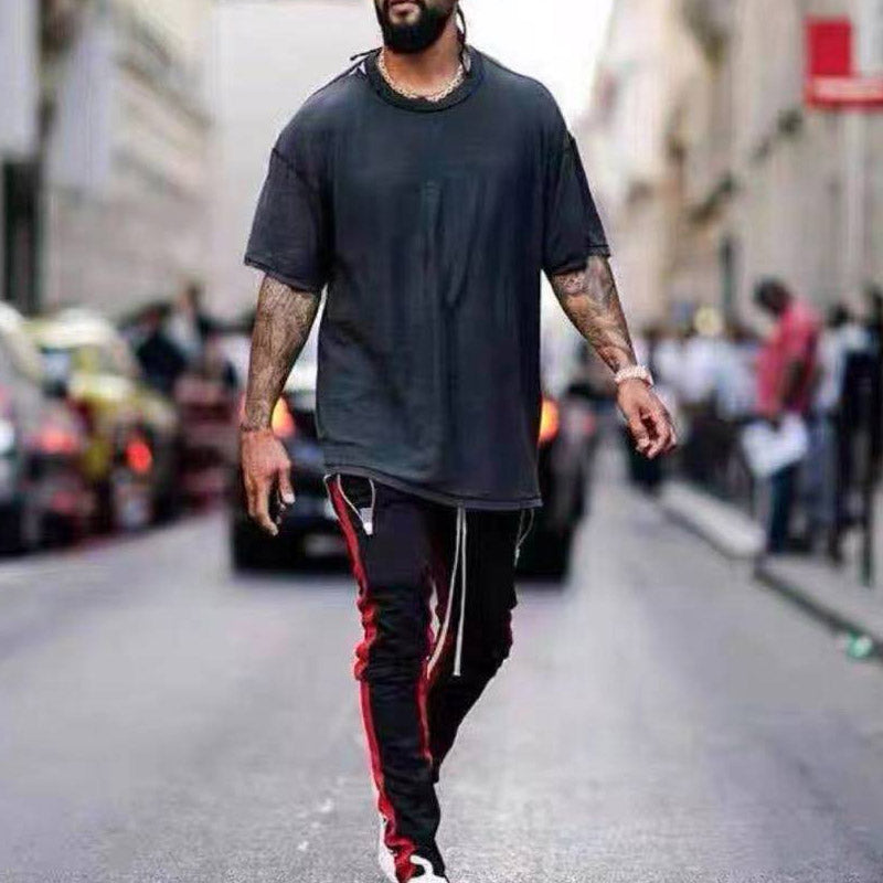 Askyurself T-shirts Short Sleeve Fog Loose Retro Trendy T-shirt