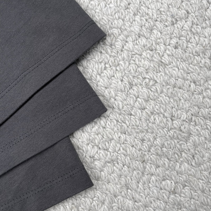 Askyurself T-shirts Summer Loose Men's Fog Short Sleeve T-shirt Summer