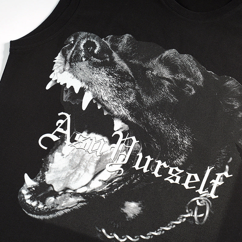 Askyurself Vest Fashion Sleeveless Vest Men Summer Pure Cotton