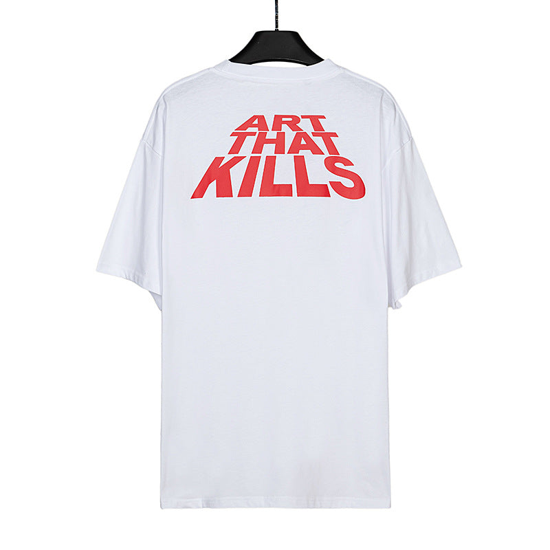 Gallery Dept T-shitrs Men's Retro Alphabet plus Size Short Sleeve T-shirt