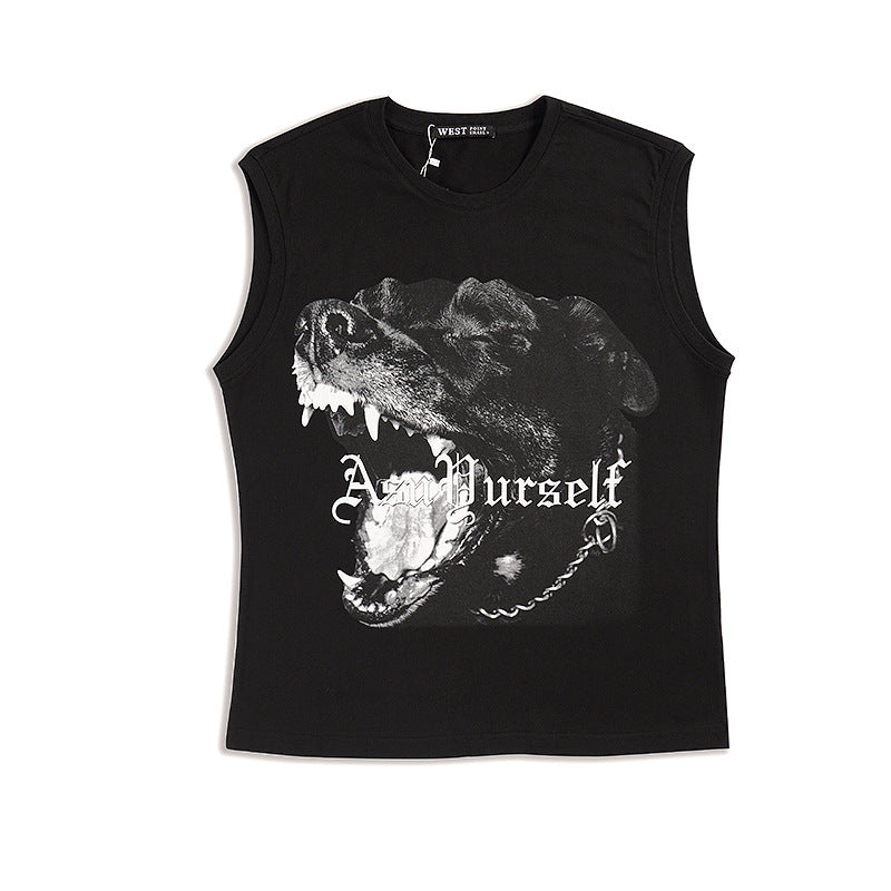 Askyurself Vest Fashion Sleeveless Vest Men Summer Pure Cotton