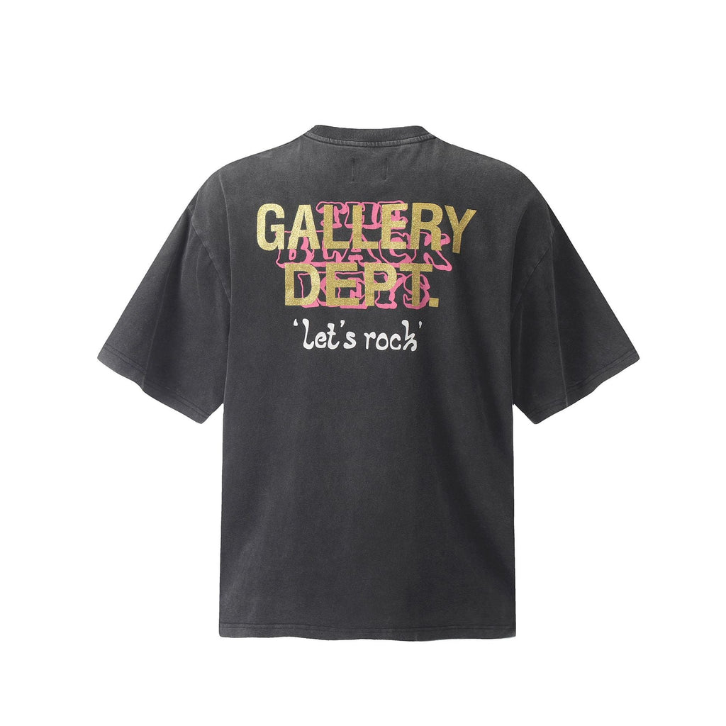 Gallery Dept T-Shirt Washed Vintage Seat Alphabet Short Sleeve T-Shirt