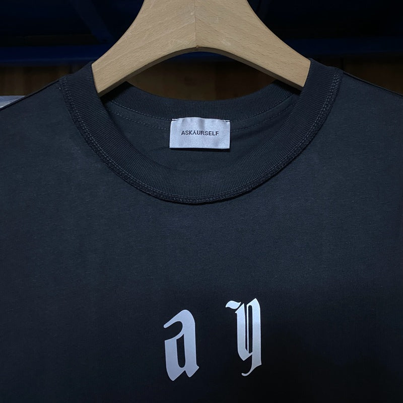 Askyurself T-shirts Casual Loose Long Sleeve T-shirt for Men