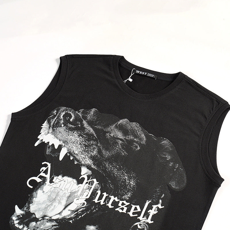 Askyurself Vest Fashion Sleeveless Vest Men Summer Pure Cotton