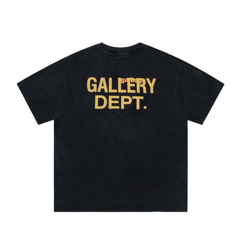 Gallery Dept T-shitrs Vintage Print Short Sleeves Men and Women Tee