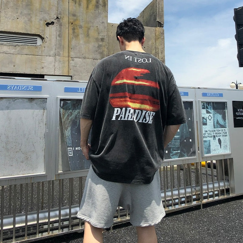 Askyurself T-shirts Summer Loose Casual Short Sleeve T-shirt