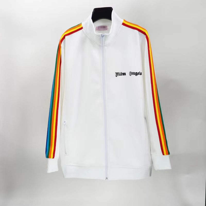 Palm Angle Sweatshirt Palm Angels Striped Men and Women Baggy Coat