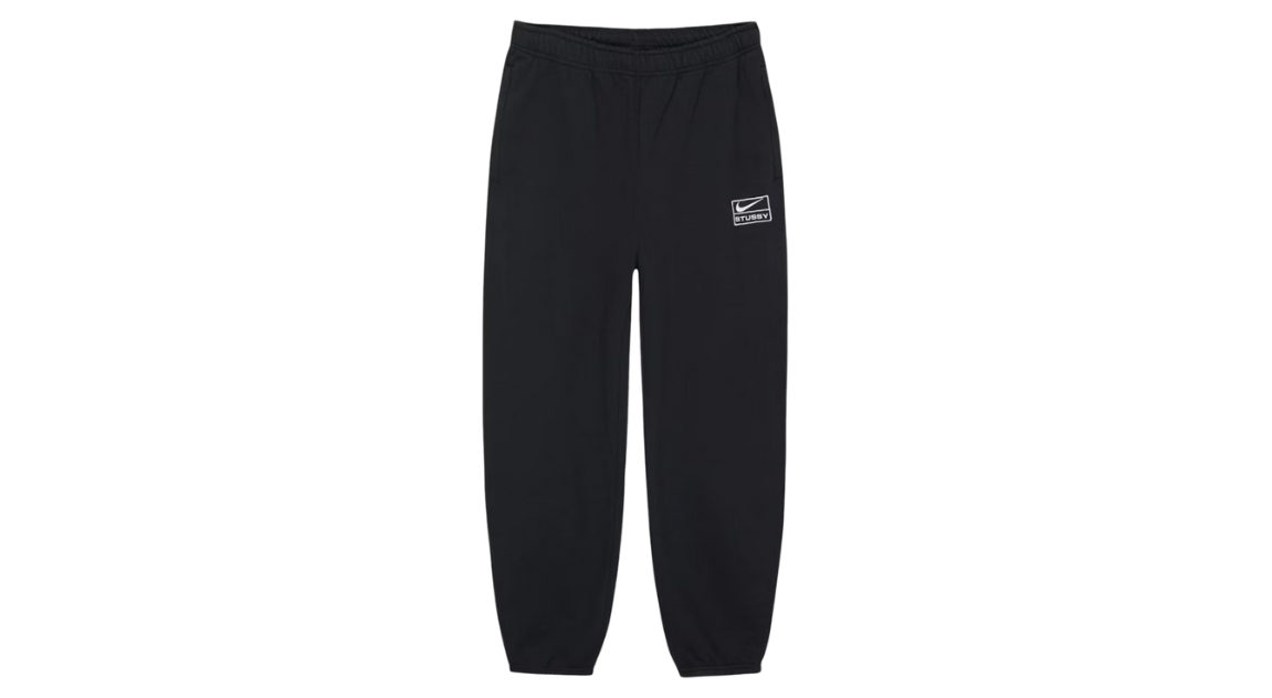 Stussy x Nike Stone Washed Fleece Pant Black (FW25)