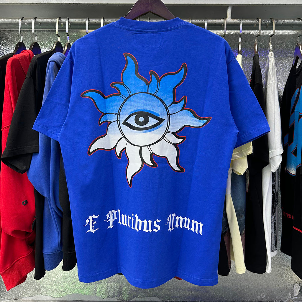 Godspeed T-shirts Supercar Beach Road Print Cotton Casual Short Sleeves Men and Women