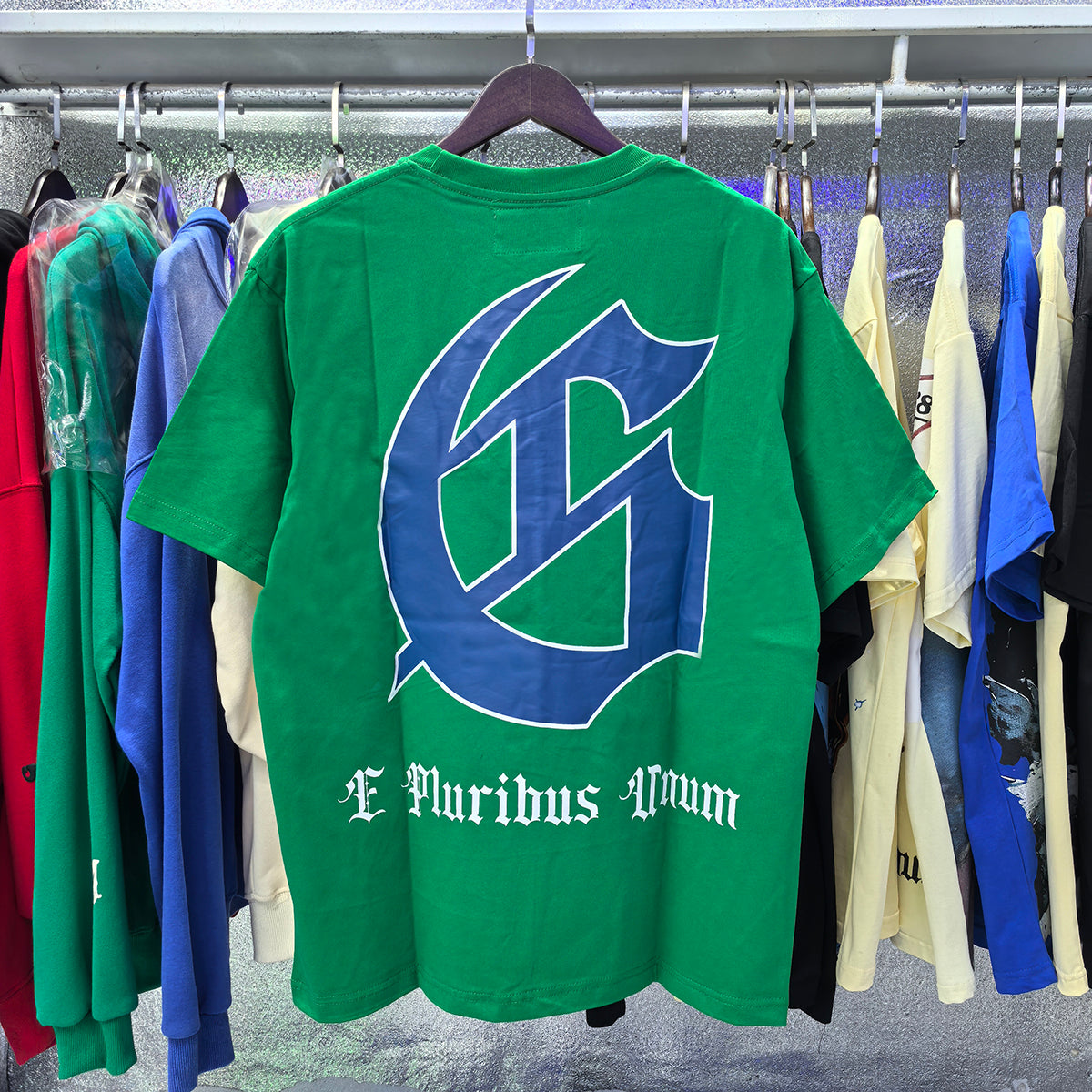 Godspeed T-shirts Astronaut Moon Landing Print Cotton Casual Short Sleeve Men and Women