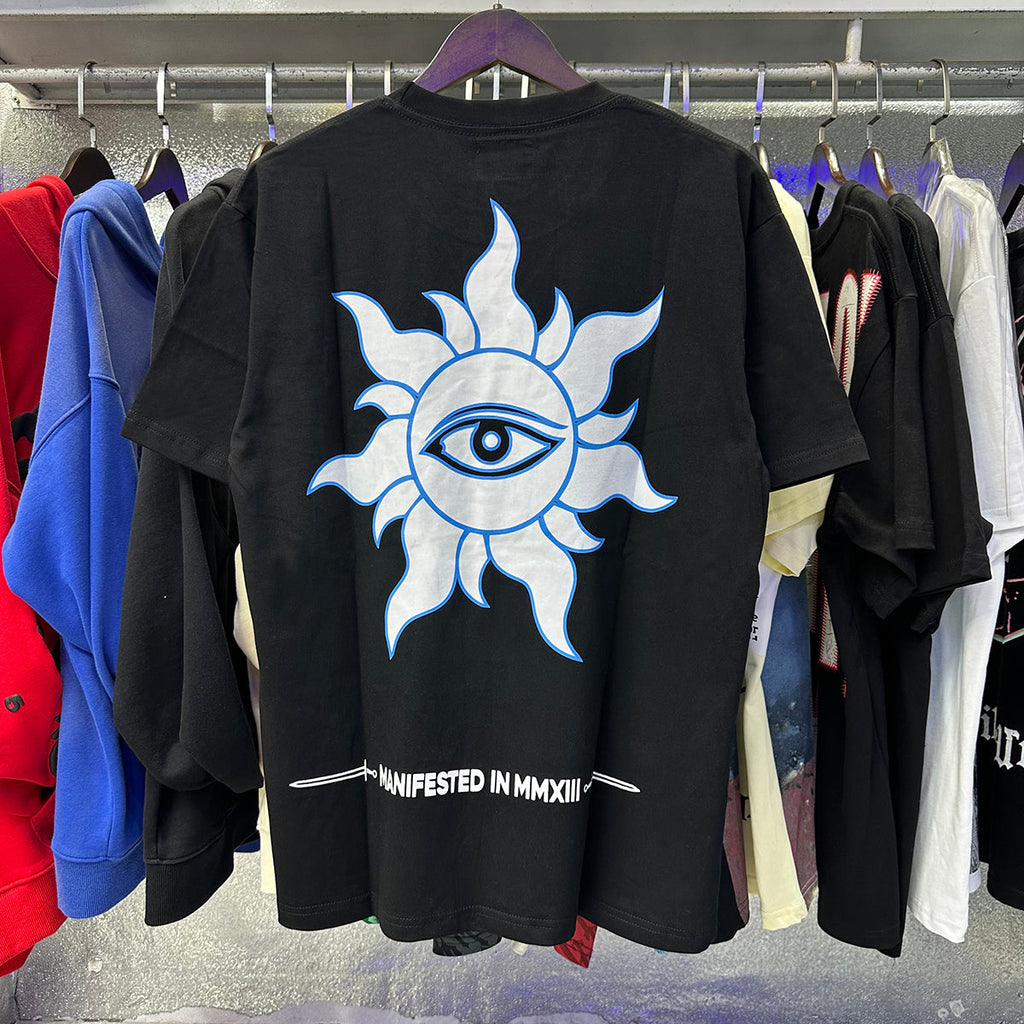 Godspeed T-shirts Urban UFO Printing Cotton Casual Short Sleeve Men and Women