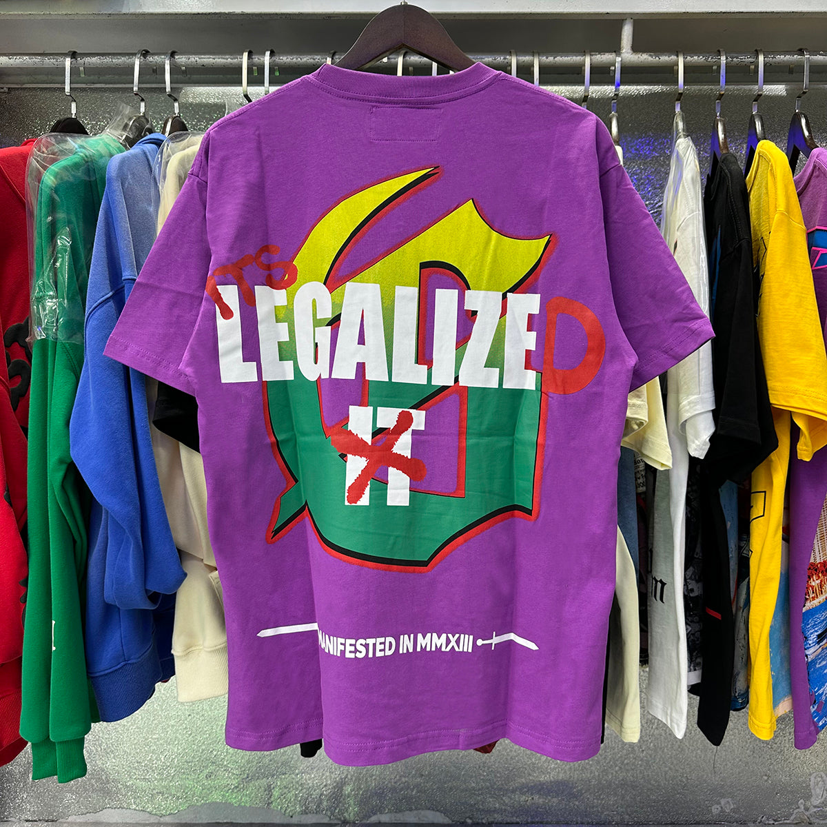 Godspeed T-shirts Biochemical Skull Poppy Print Cotton Casual Short Sleeve Men and Women